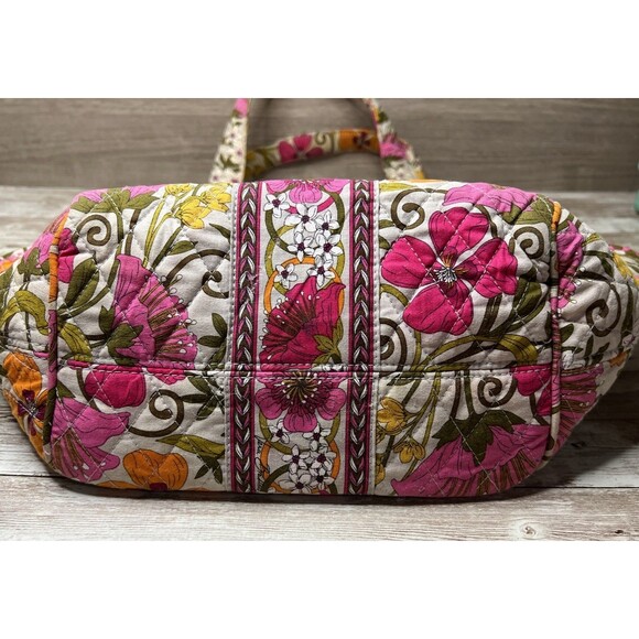 Vera Bradley Tea Garden Large Tote Purse  w/Matching Wallet / RETIRED Print - Picture 4 of 16